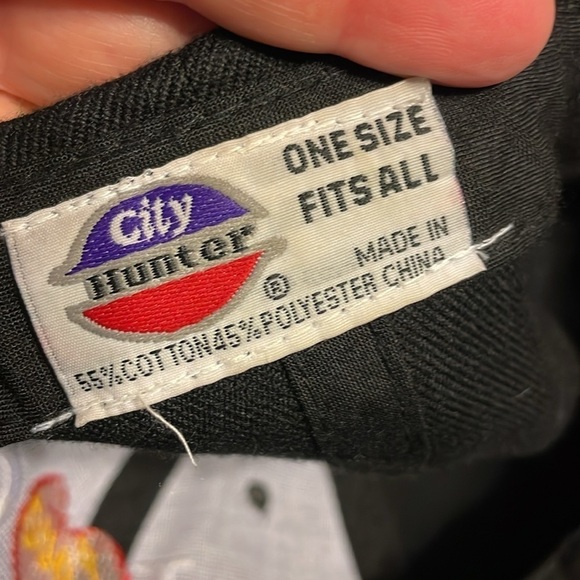 City Hunter I Love Jesus Black Embroidered Baseball Hat Cap OS - Picture 6 of 14